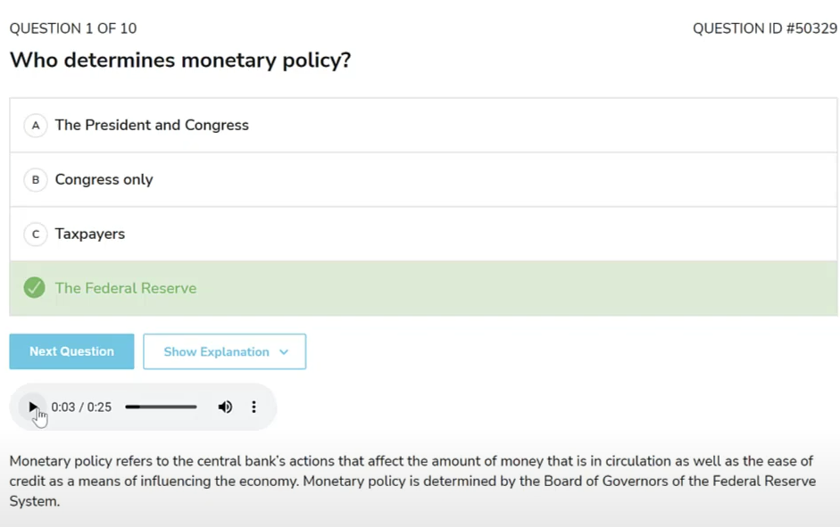 PassMasters practice question