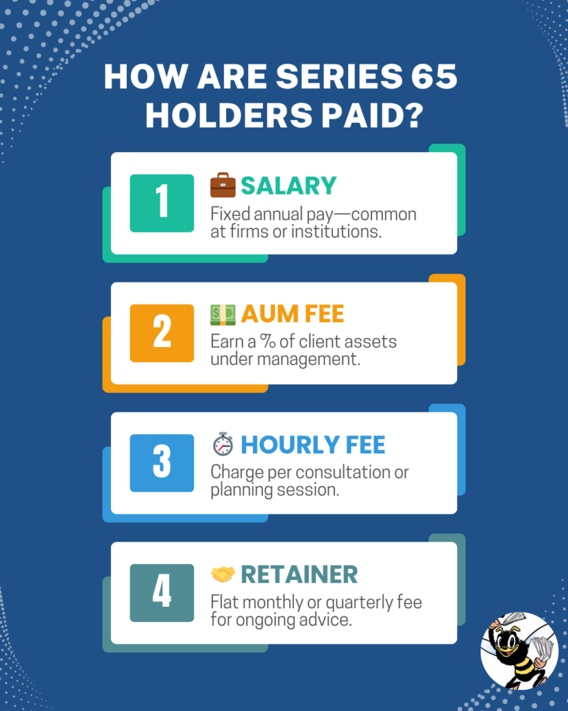 Series 65 holders pay