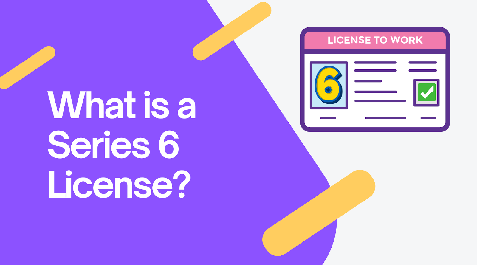 What Is a Series 6 License