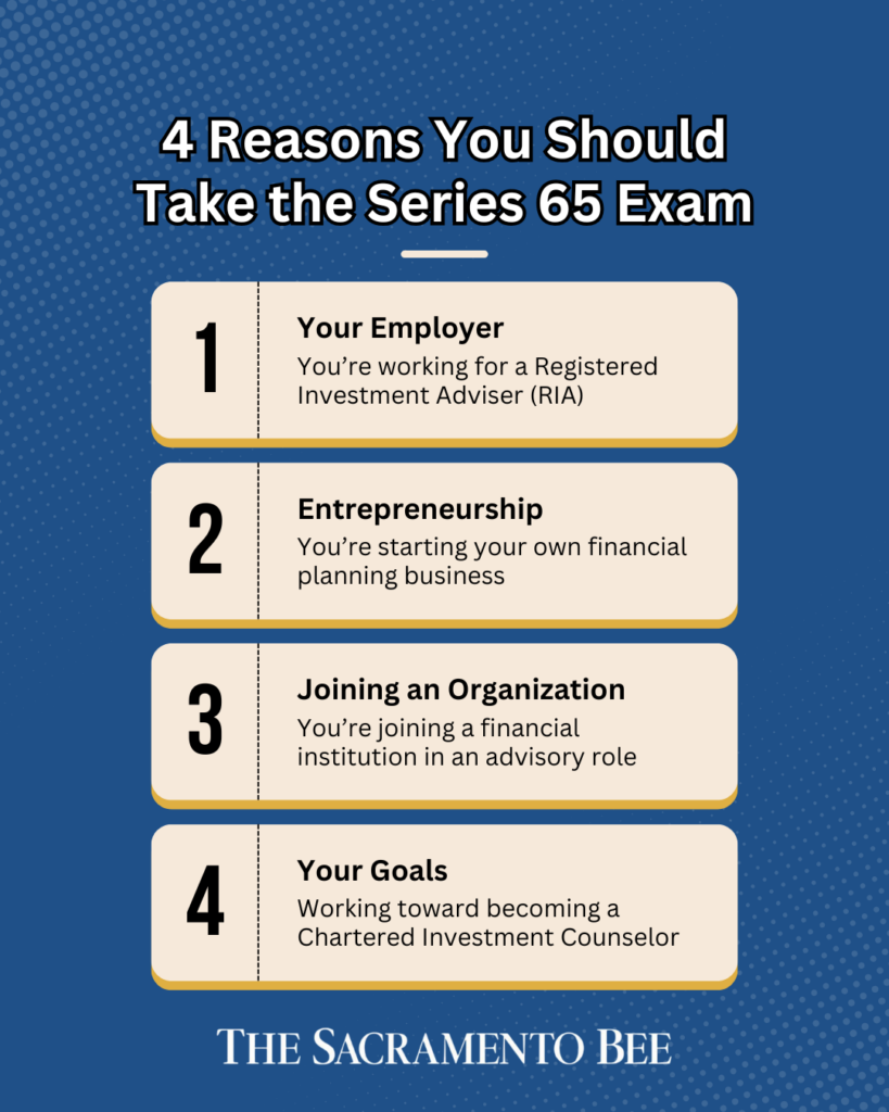 reasons to take the series 65 exam