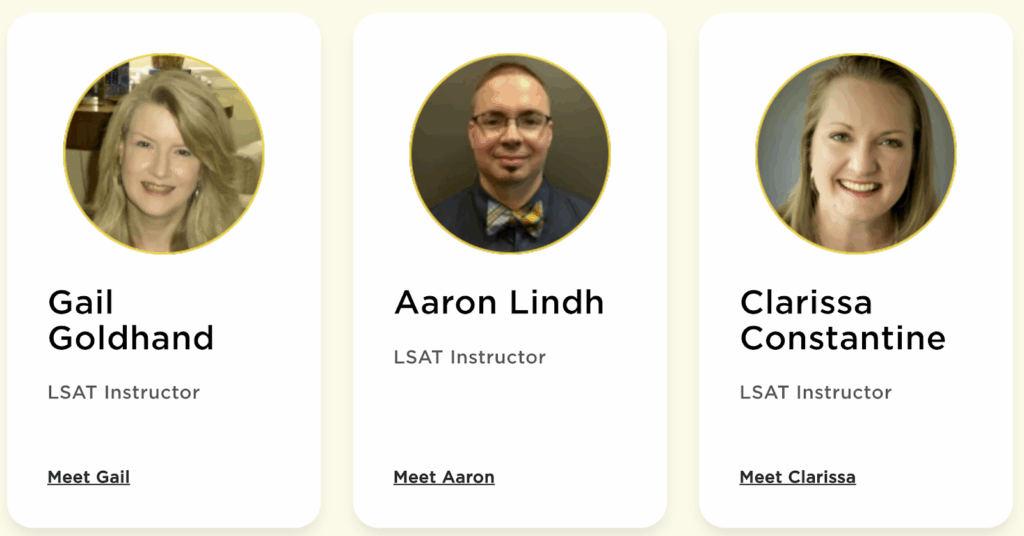 Princeton Review LSAT instructors