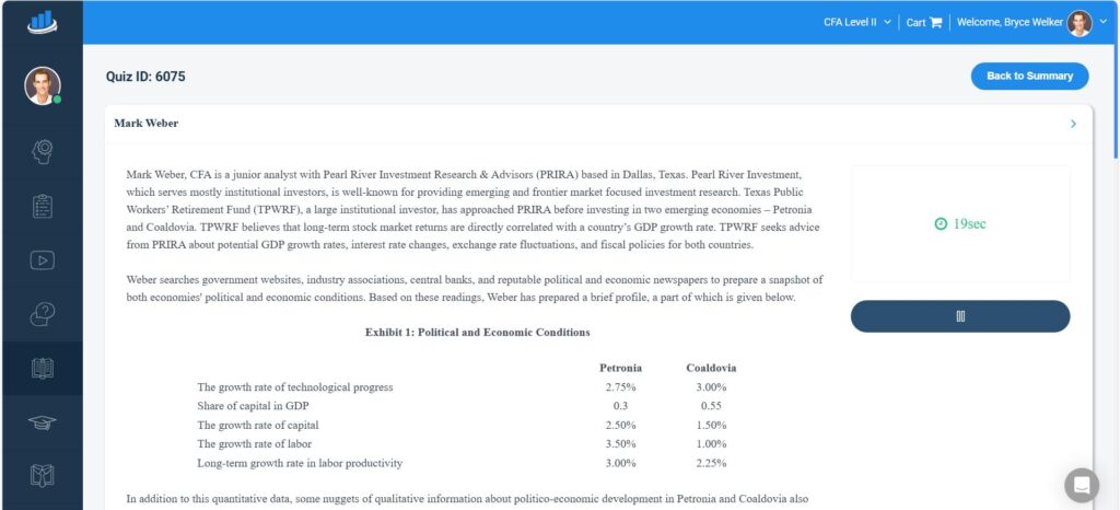 AnalystPrep CFA® quiz