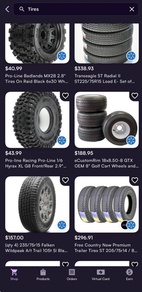 BNPL tires