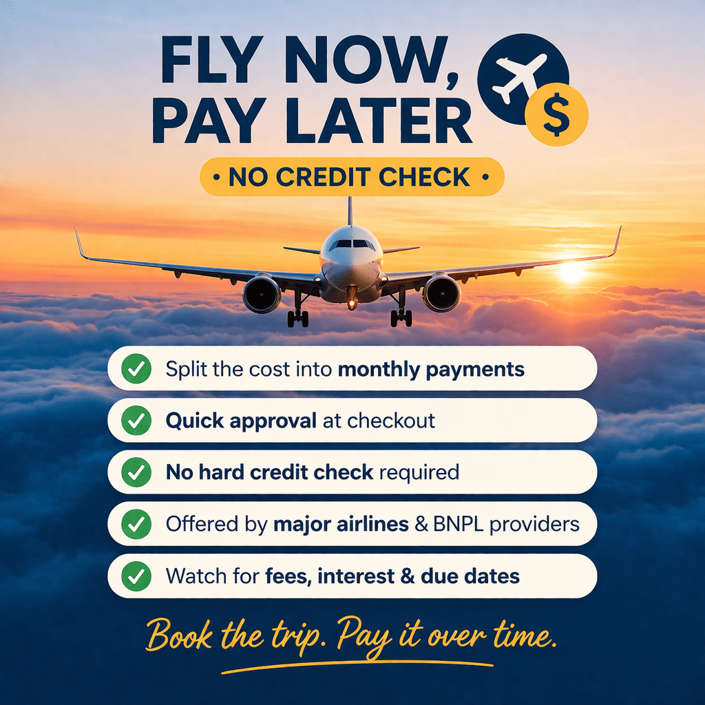 fly now pay later no credit check
