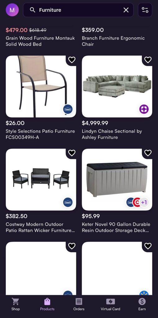 BNPL furniture