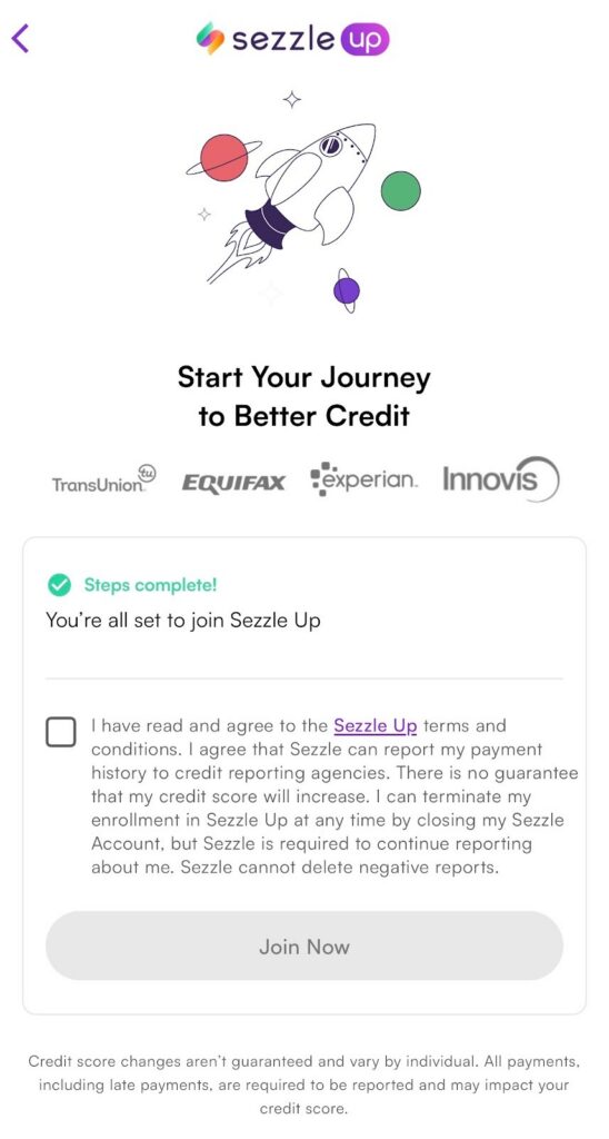Sezzle for better credit