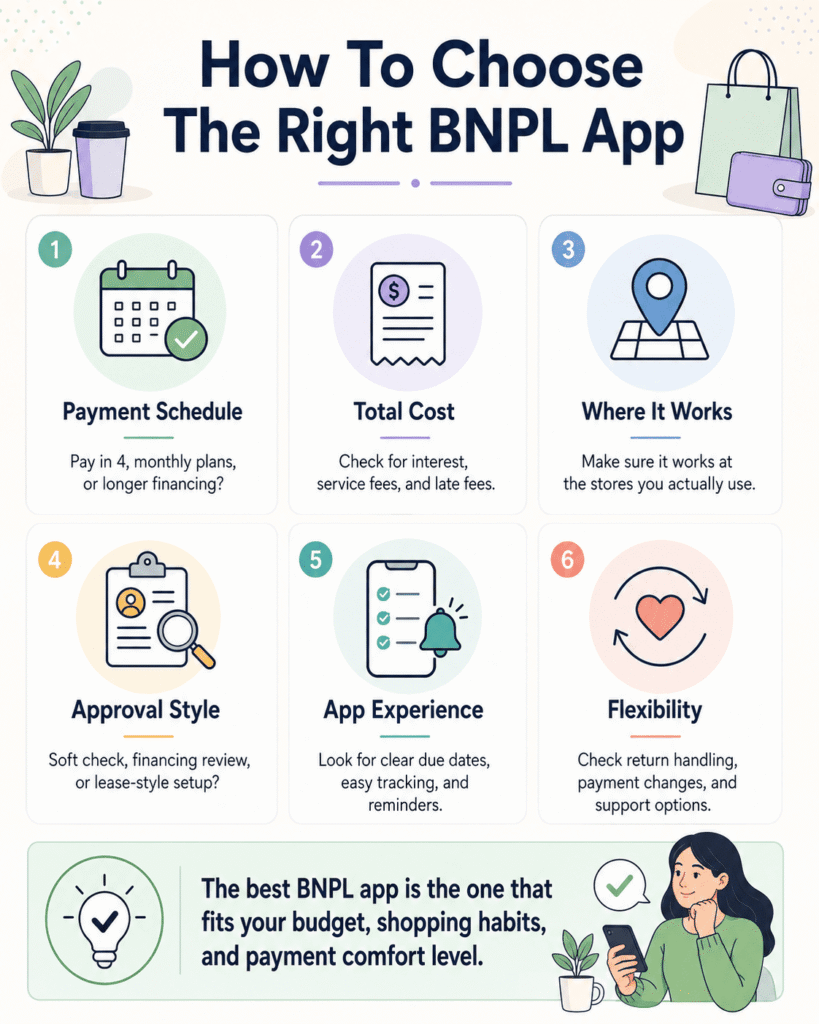 how to choose BNPL app