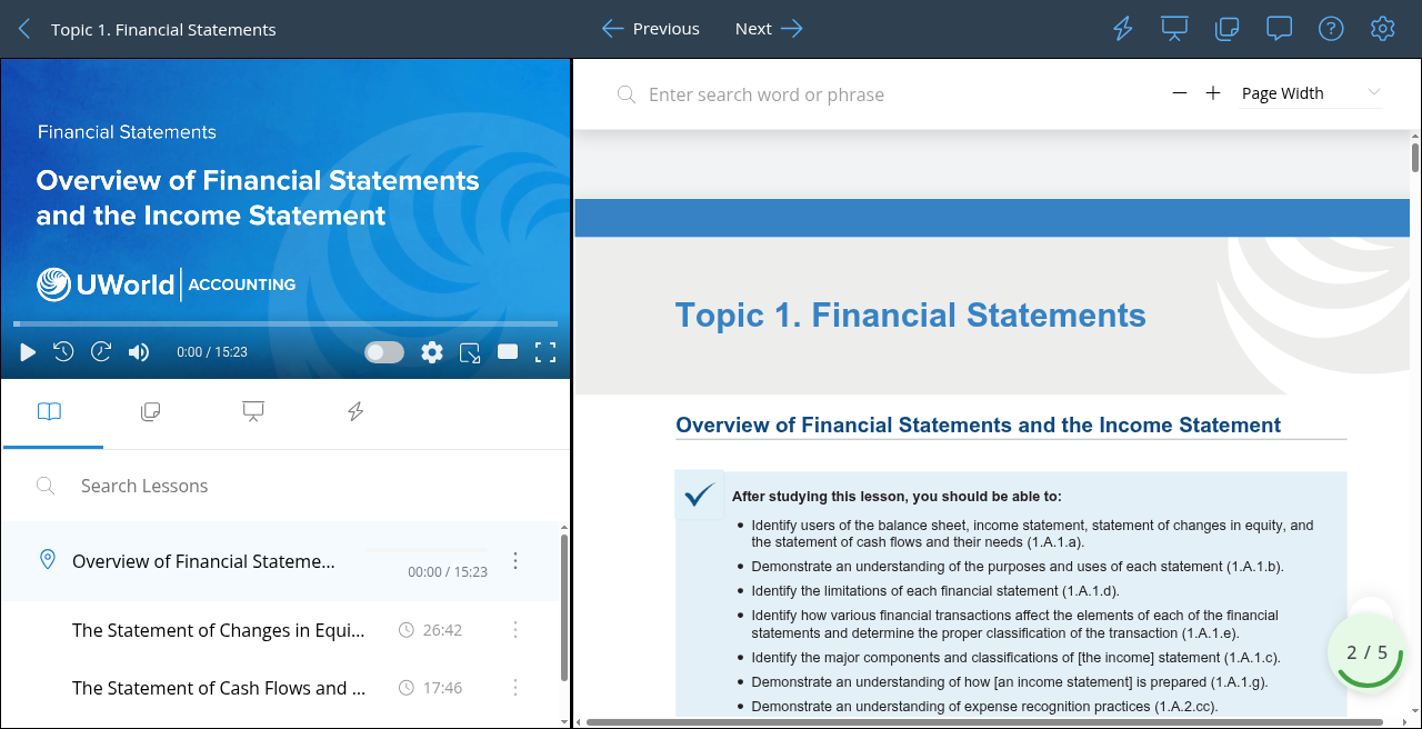 UWorld CMA Part 1 lesson video