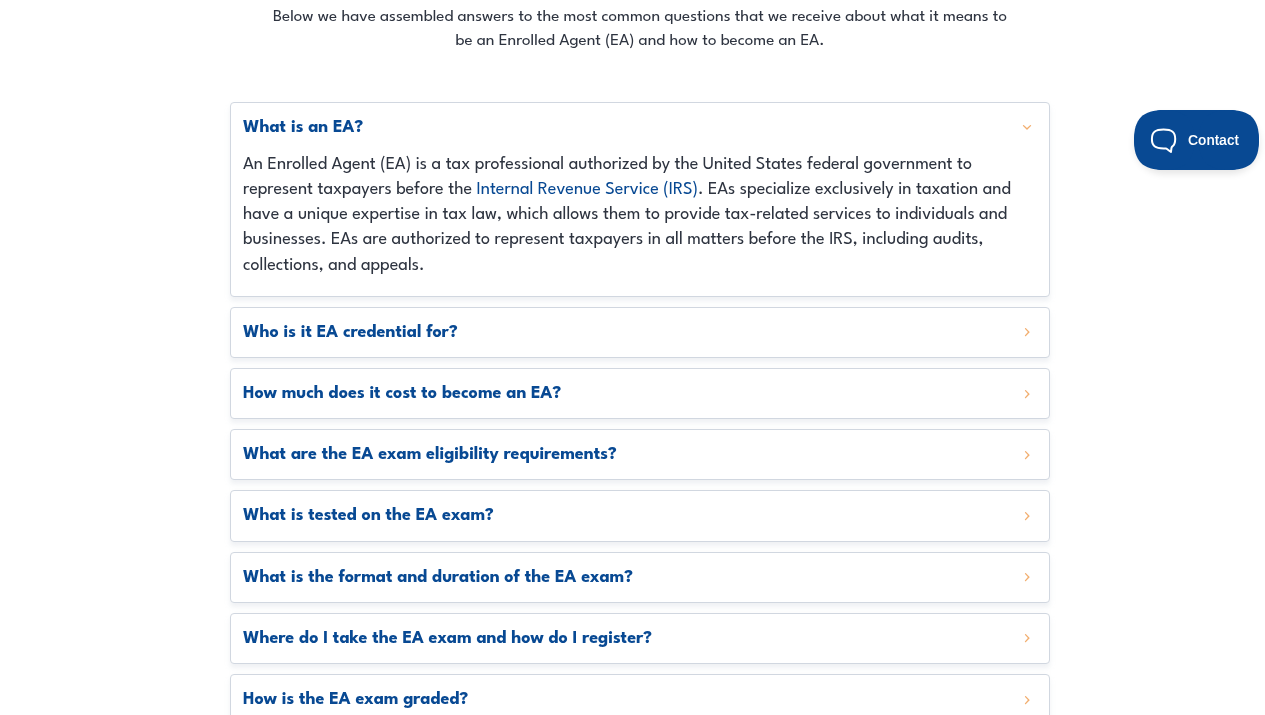 Hock EA exam information FAQ detail