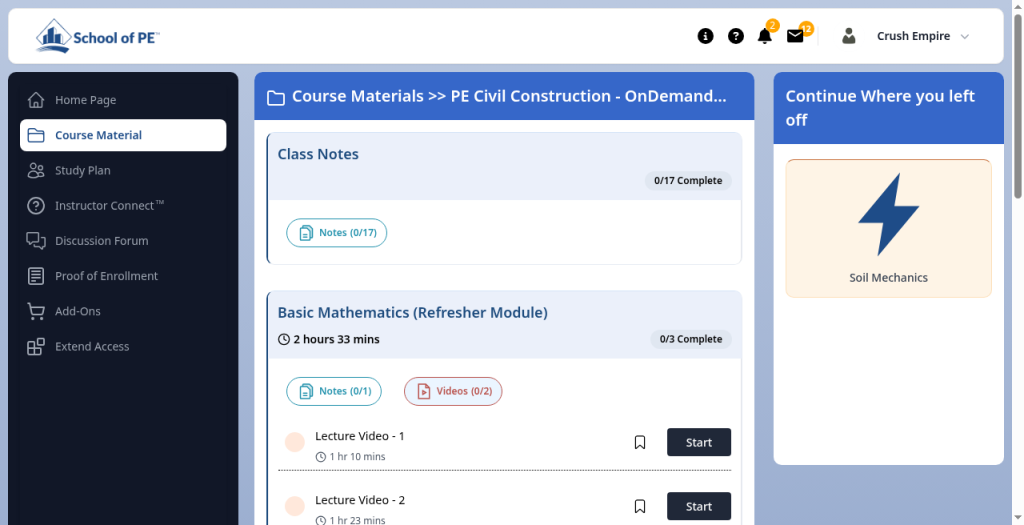 School of PE PE lesson videos screen