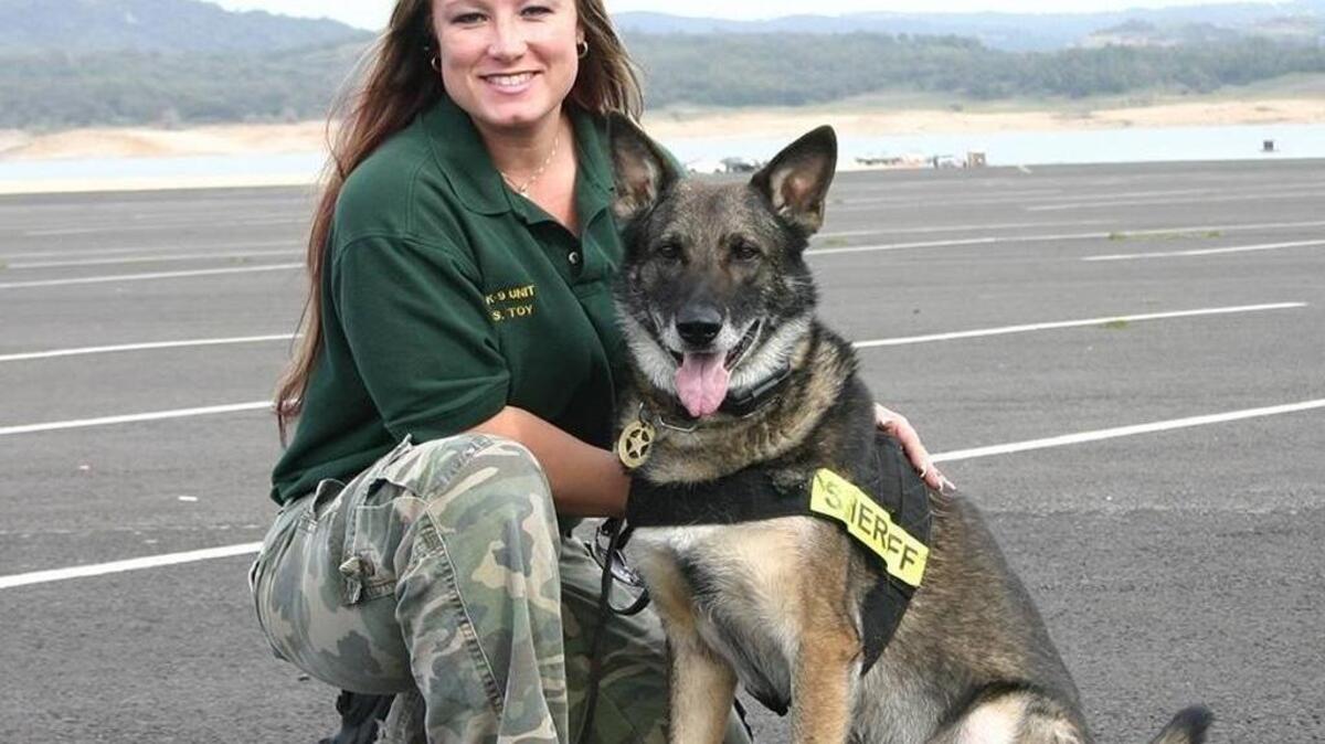 
Correctional Officer Stacey Toy and Chopper were partners for 12 years
