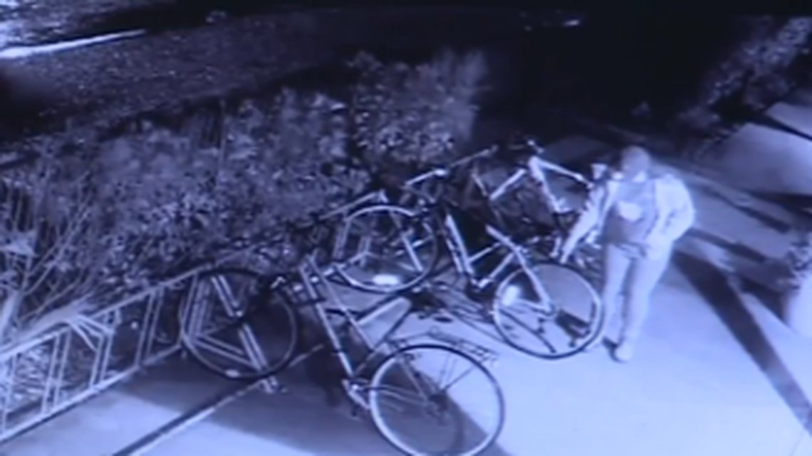 Davis Police officers responded Saturday to the Davis Islamic Center regarding a reported vandalism. Officers found that an unidentified suspect, caught on surveillance video, had used an unknown type device to shatter six window panes on the building exterior. The same suspect also placed strips of uncooked bacon on an exterior door handle and destroyed two bikes parked on the property.