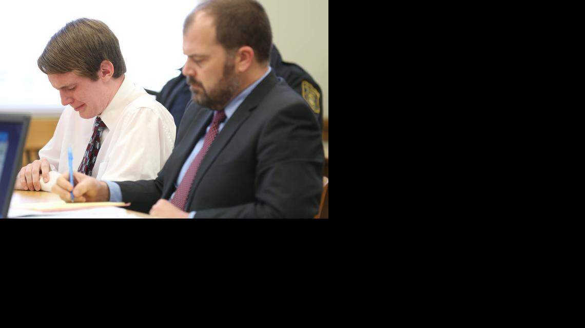 
Daniel Marsh, 17, cries as he and Yolo County Deputy Public Defender Ron Johnson listen to victim statements at Yolo Superior Court in Woodland.
