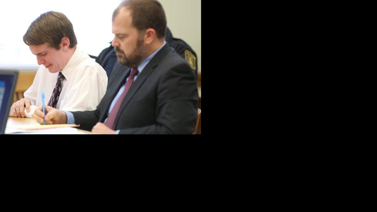 
Daniel Marsh, 17, cries as he and Yolo County Deputy Public Defender Ron Johnson listen to victim statements at Yolo Superior Court in Woodland.
