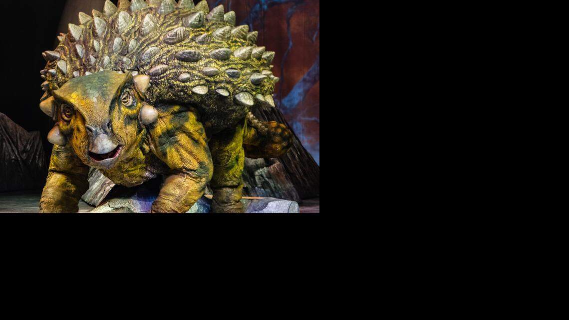 
The Ankylosaurus is among the cast of the multimedia show “Walking with Dinosaurs.”
