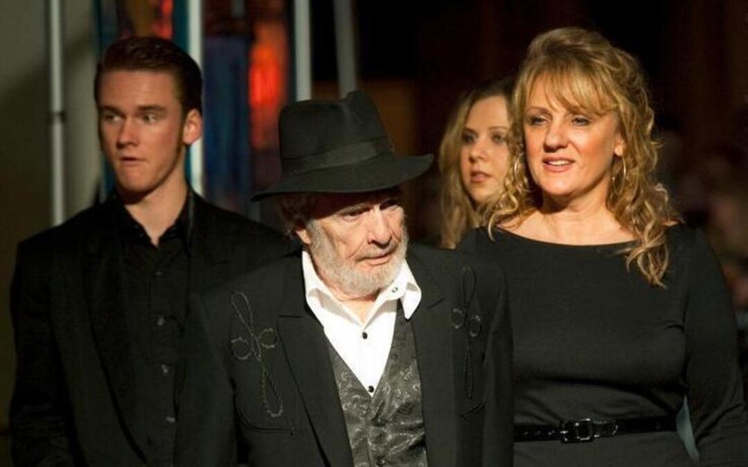 Merle Haggard walks the red carpet with his family during the annual California Hall of Fame induction ceremony on Tuesday, December 14, 2010, in Sacramento.