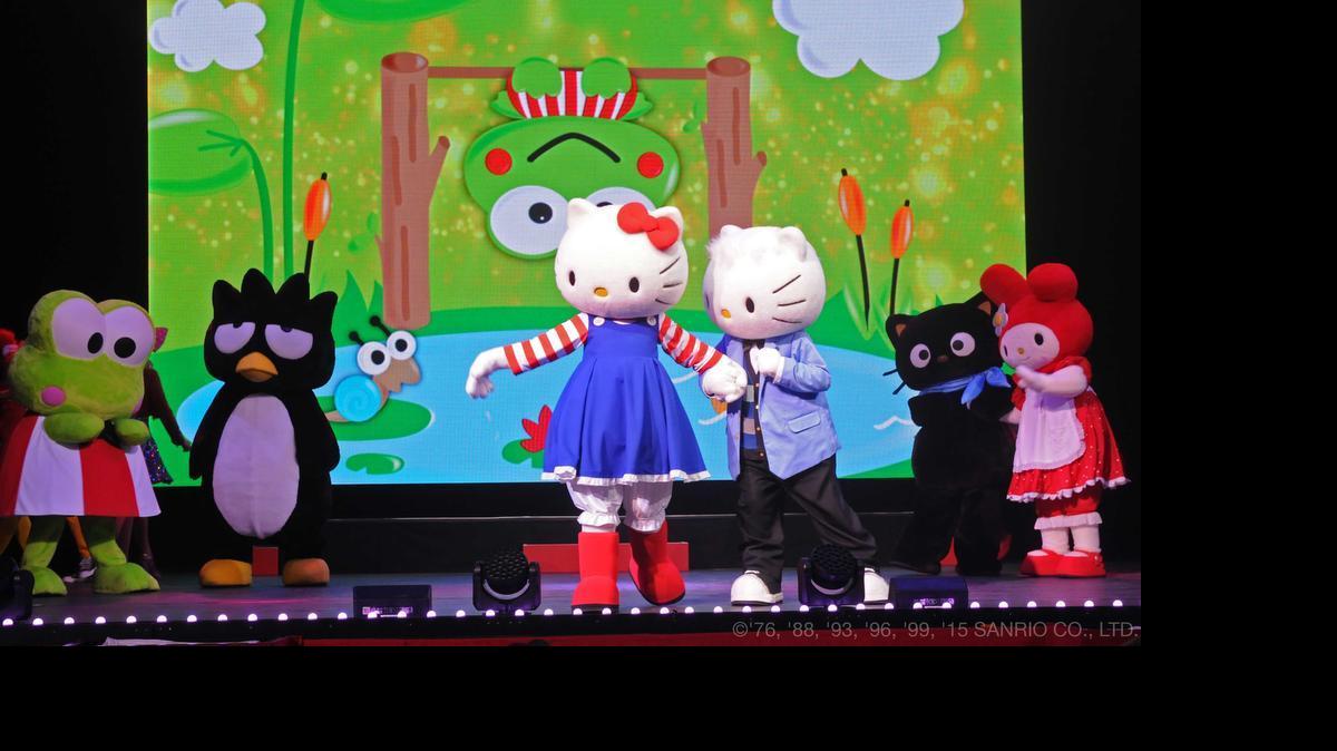 
Upbeat characters abound in the Hello Kitty Super Cute Friendship Festival.
