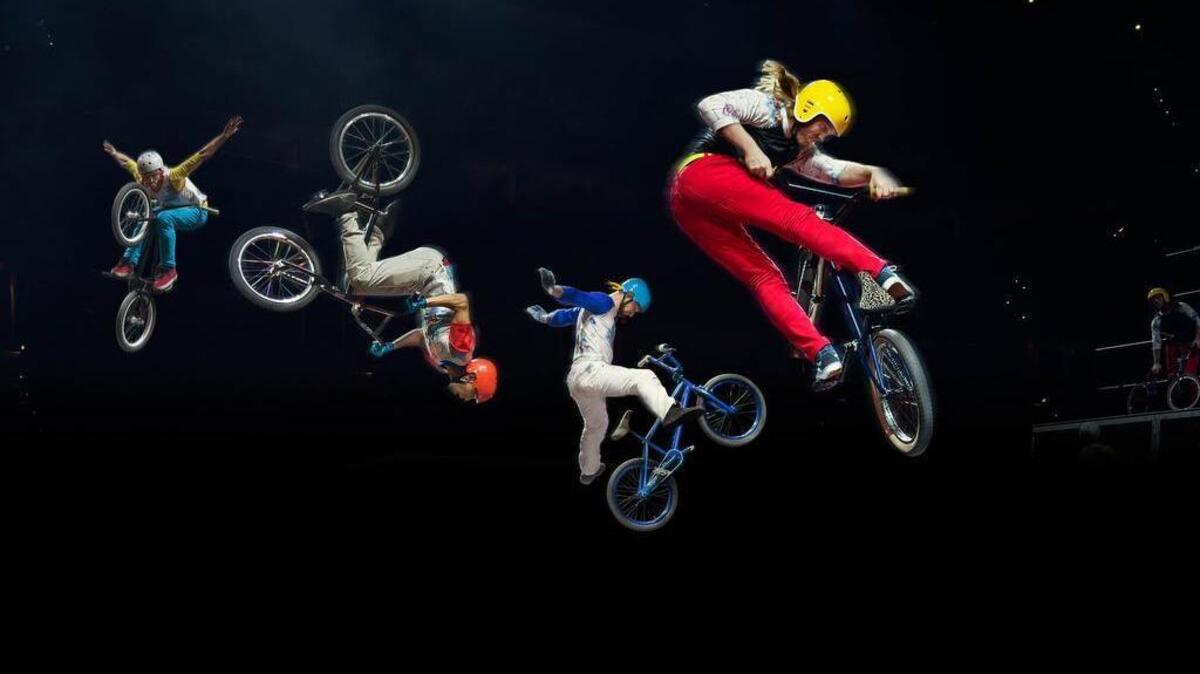
The Freewheelers BMX Riders, led by David Mahoney, perform as part of the Ringling Bros. Barnum & Bailey Circus Xtreme.
