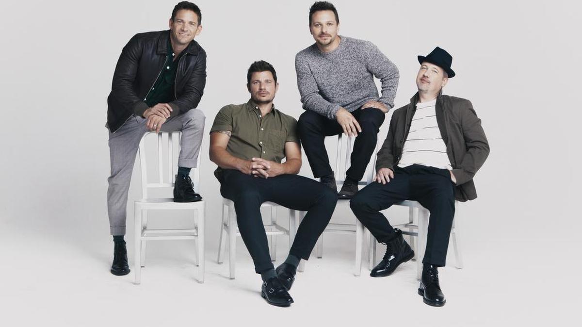 Jeff Timmons, Nick Lachey, Drew Lachey and Justin Jeffre – otherwise known as 98 Degrees – bring their holiday show to Cache Creek Casino on Nov. 17. “With this one being a holiday tour, it’s more of an intimate setting,” says Drew Lachey.