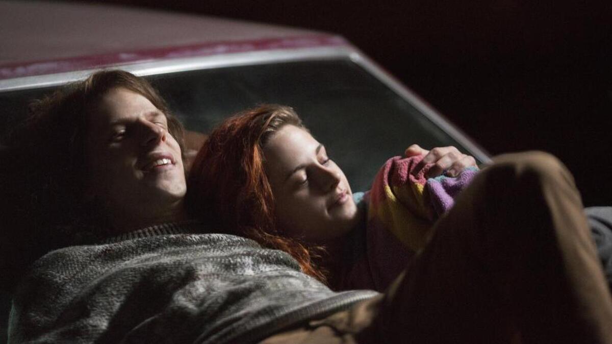 
Jesse Eisenberg and Kristen Stewart play young lovers in “American Ultra.” 
