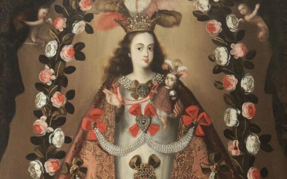 “Our Lady of the Rosary of Pomata” by a Bolivian artist