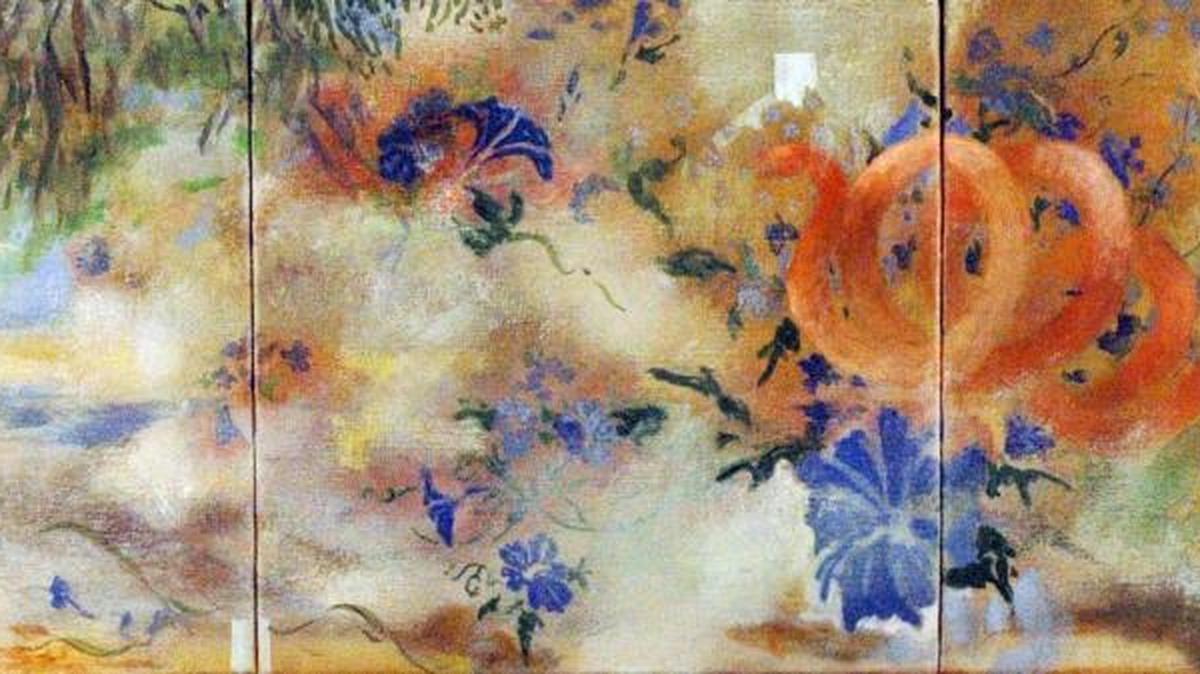 “Morning Glory,” by California State University, Sacramento, art professor Sarah Flohr, is part of her show at the Shimo Center for the Arts.
