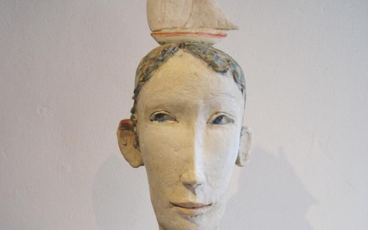 “Sailor Boy” by Peter VandenBerge is on display at b sakata garo.