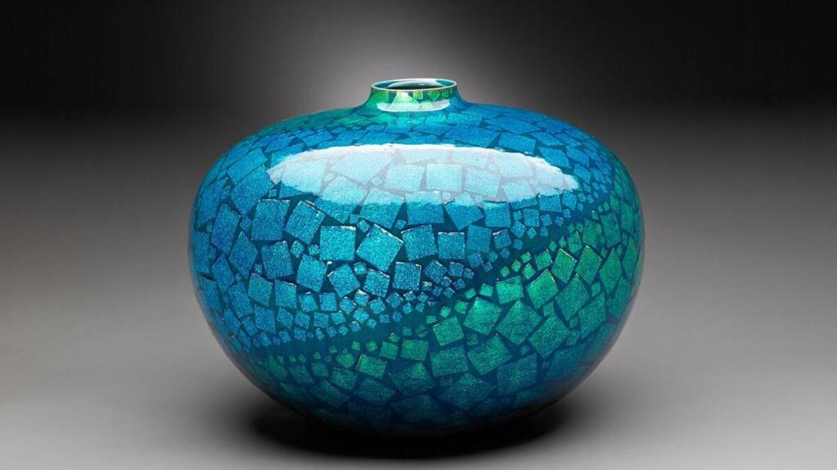 This Ono Hakuko vase is part of the upcoming “Into the Fold” exhibit at the Crocker Art Museum.