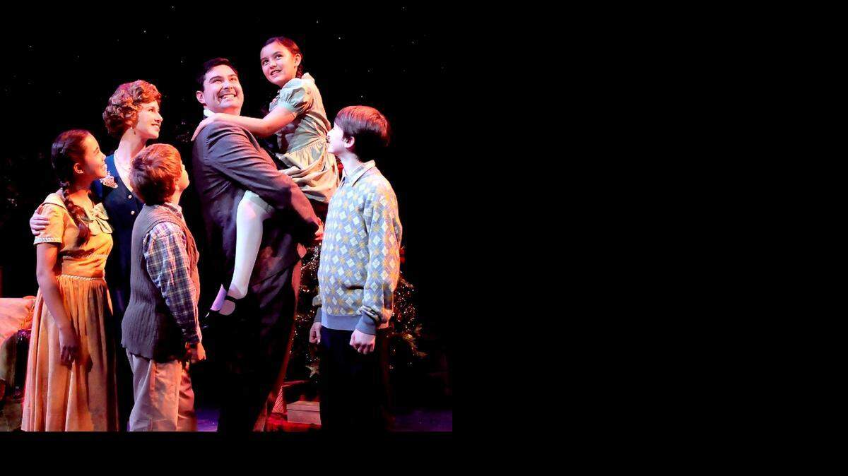
Jerry Lee, center, stars as George Bailey, whose family story is at the center of Sacramento Theatre Company’s production of “It’s a Wonderful Life – The Musical.” 




