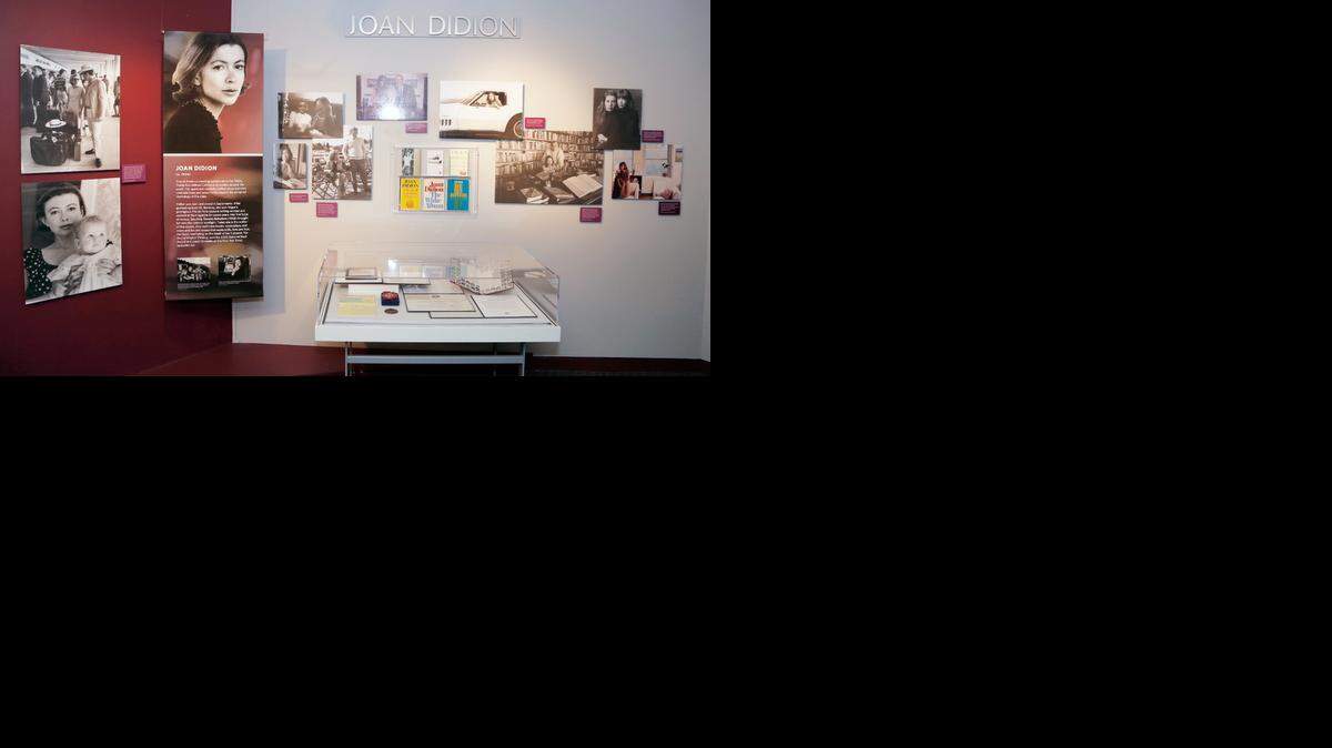 
Sacramento native Joan Didion was active in gathering artifacts for her display for the California Hall of Fame exhibit.

