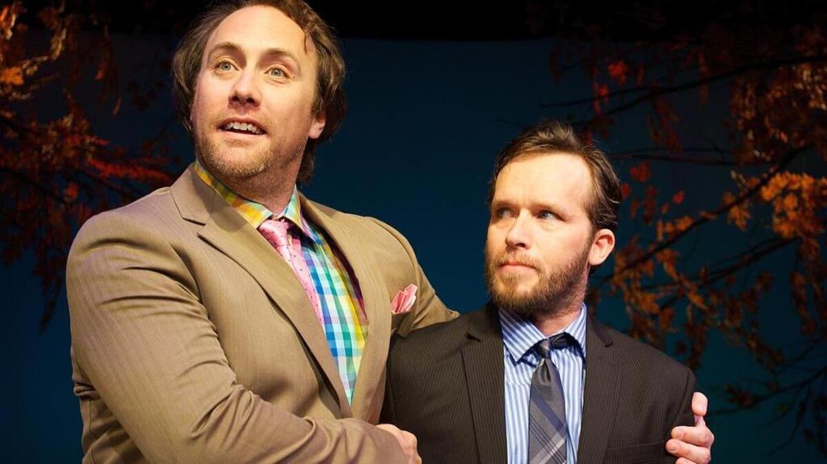 
Will Springhorn Jr., left, and Christian Martin are the cast of “The Best Brothers.” 
