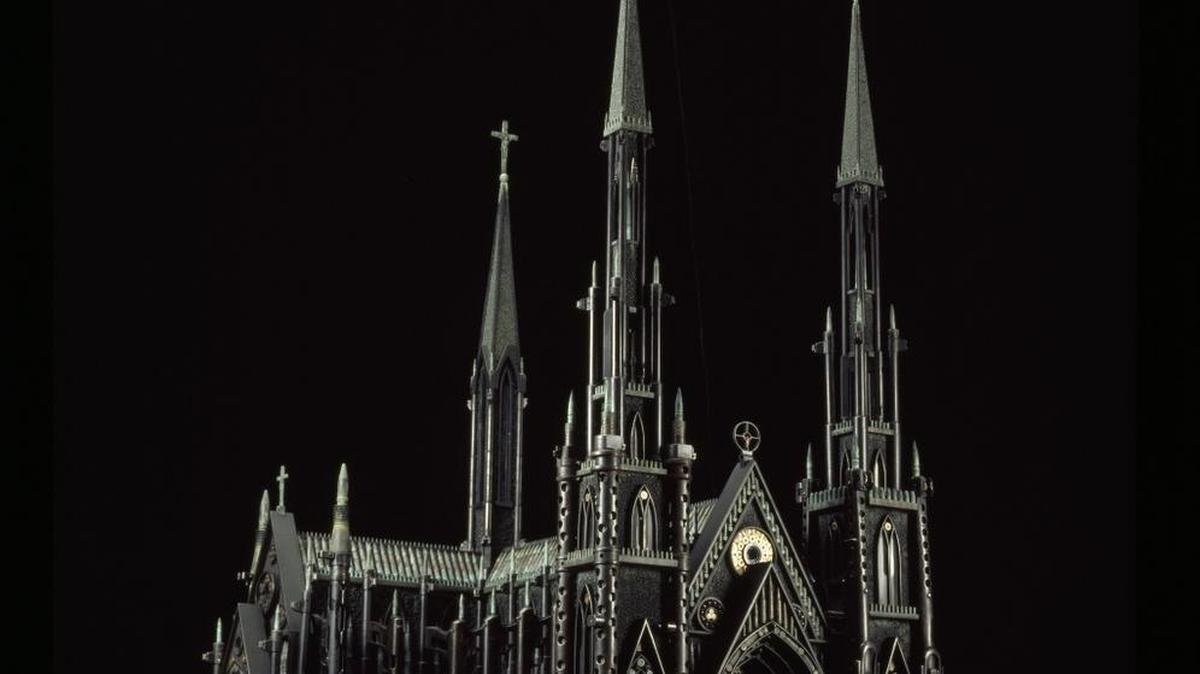 “The Spine and Tooth of Santo Guerro” is part of the exhibit “Divine Ammunition: The Sculpture of Al Farrow” at the Crocker Art Museum through Jan. 3.
