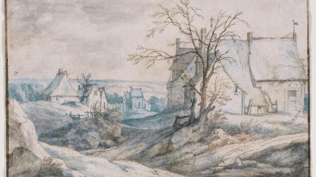 “Winter Landscape,” by Flemish artist Adriaen Frans Boudewijns (1644-1719), is part of the new show at the Crocker.