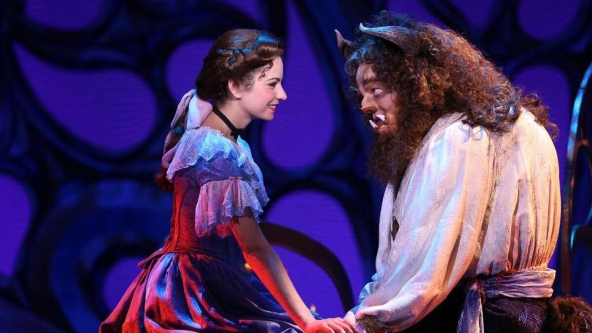 Hilary Maiberger portrayed Belle and Darick Pead was Beast in Disney’s “Beauty and The Beast” in March.