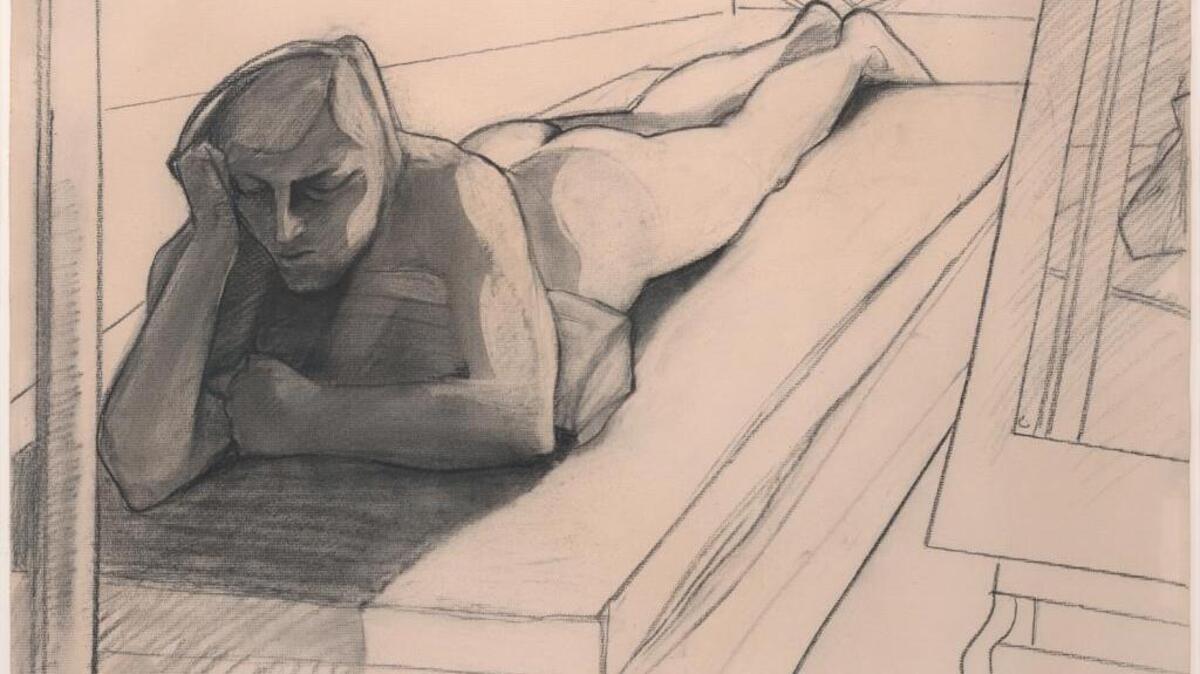 “Reclining Male Nude” by William Theophilus Brown is part of “Back to Life.”
