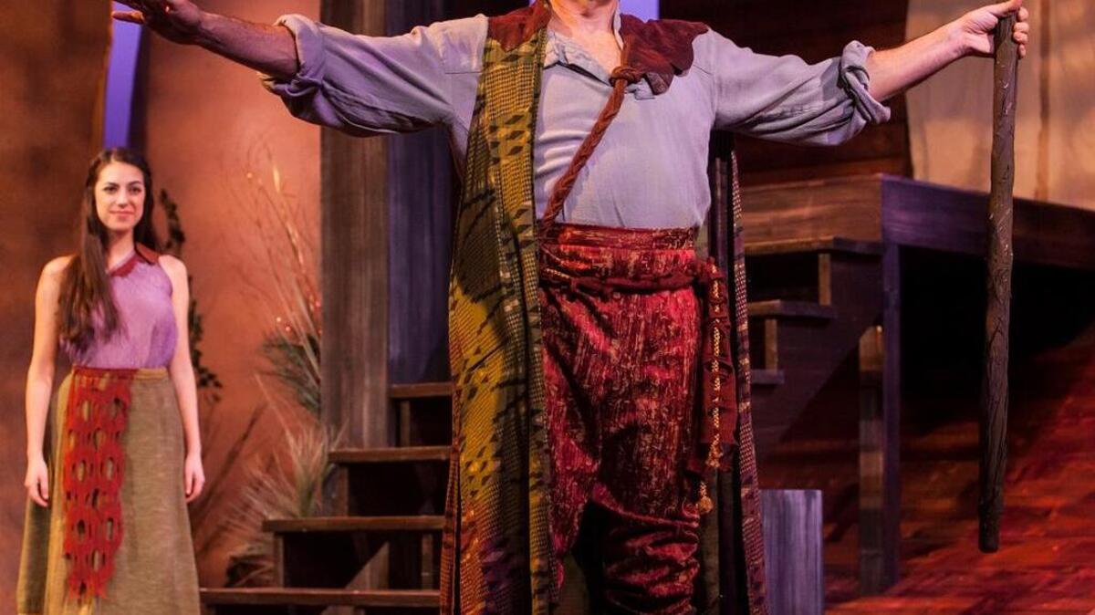 In Sacramento Theatre Company’s “The Tempest,” Hope Luna plays Miranda (a role she shares with Monique Ward Lonergan) and Matt K. Miller has the role of Prospero.