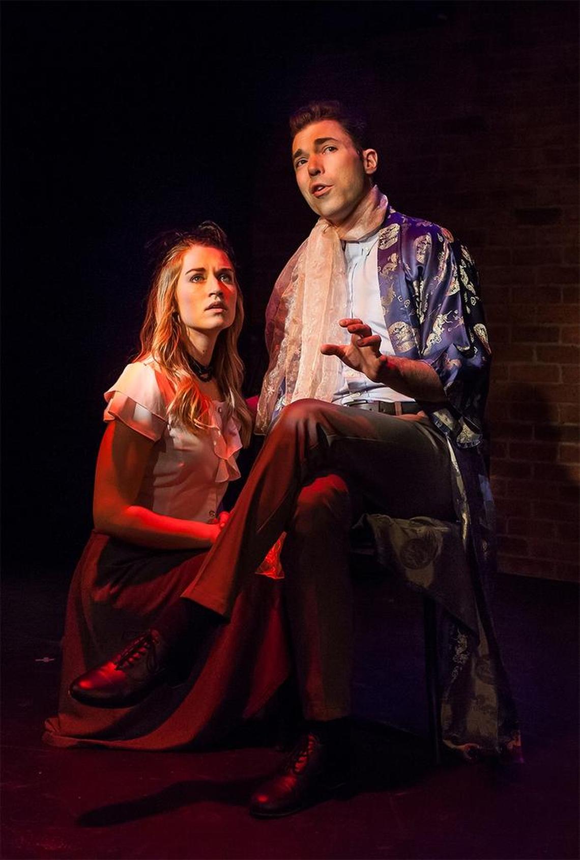 Kelly Ann Dunn and Brad Bong in “The Musical of Muscials: The Musical!”