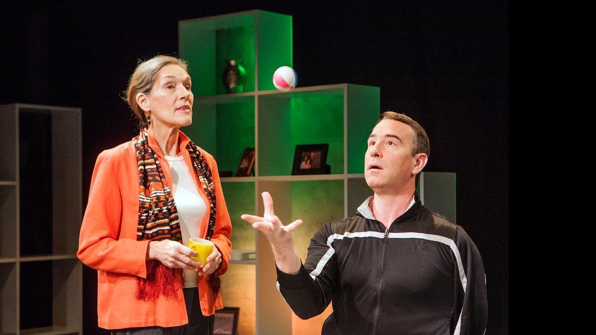 
Jessica Powell and Michael Patrick Wiles appear in “Uncanny Valley” at Capital Stage.
