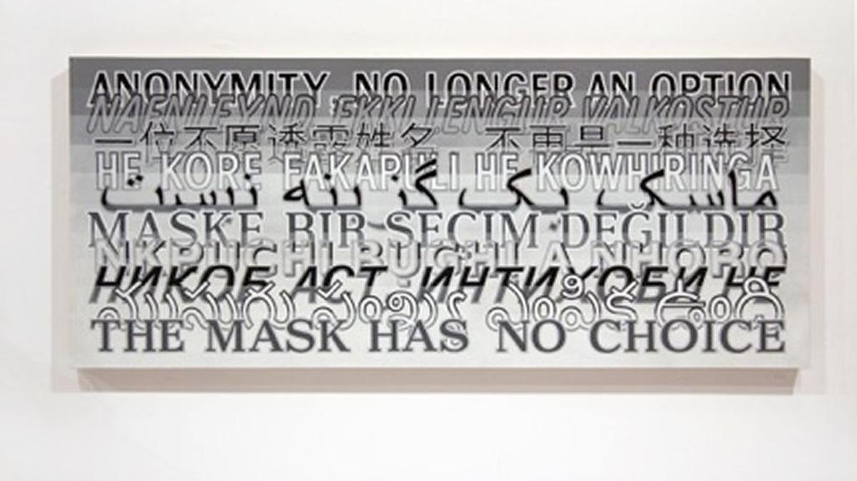 “Anonymity (Translation)” by Joe Amrhein is among the works now exhibited at Axis Gallery in Sacramento.