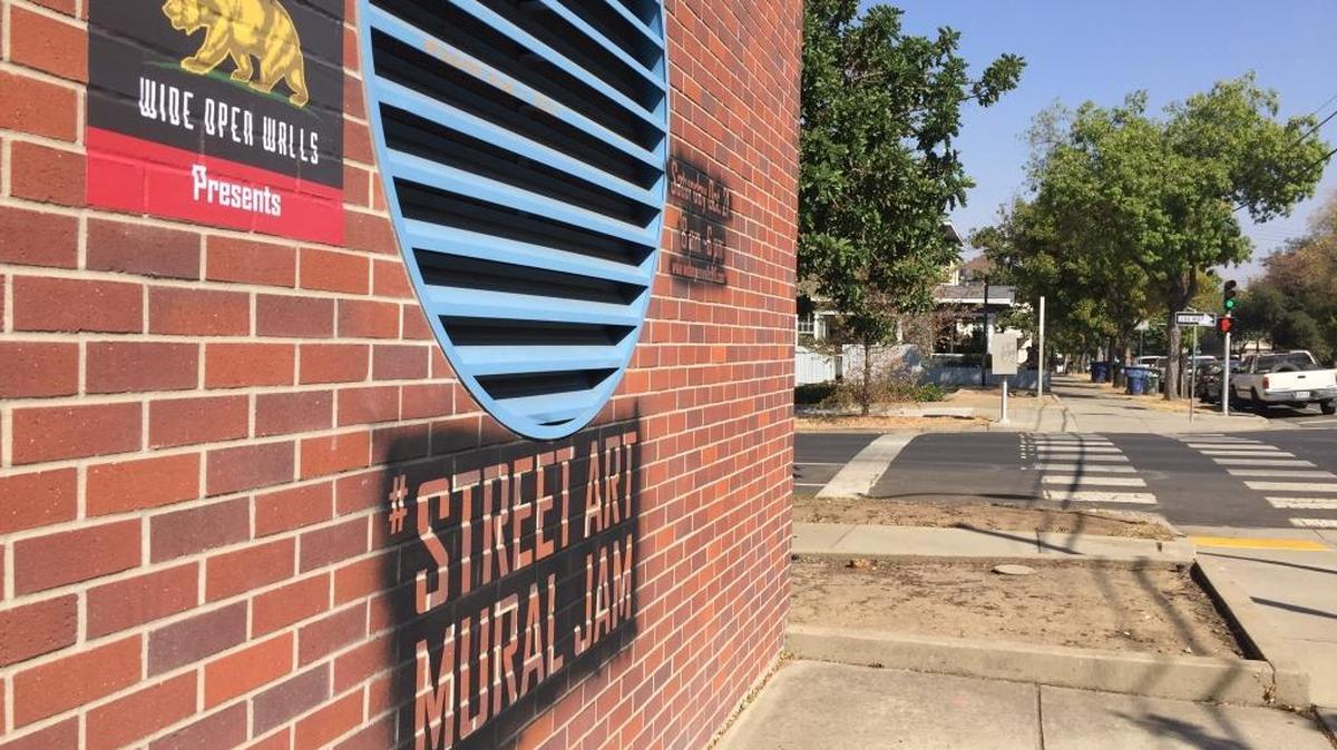 The “Street Art Mural Jam” invites local and regional artists to paint a portion of the Sacramento Bee’s parking structure before its topped with some 270 apartments. The art will be visible from Oct. 21 event until the structure’s facade is removed later this year.