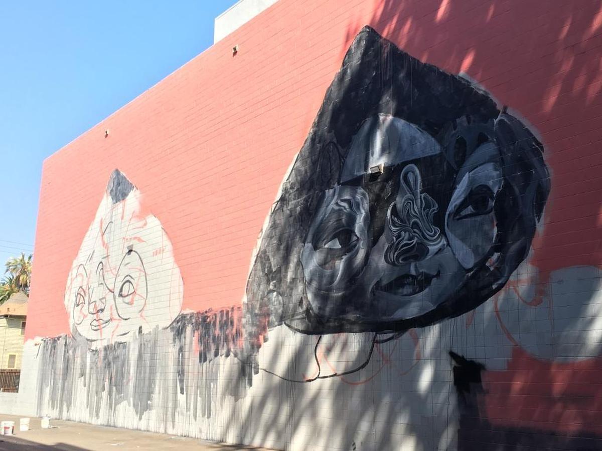 Mural by Caratoes in midtown Sacramento.