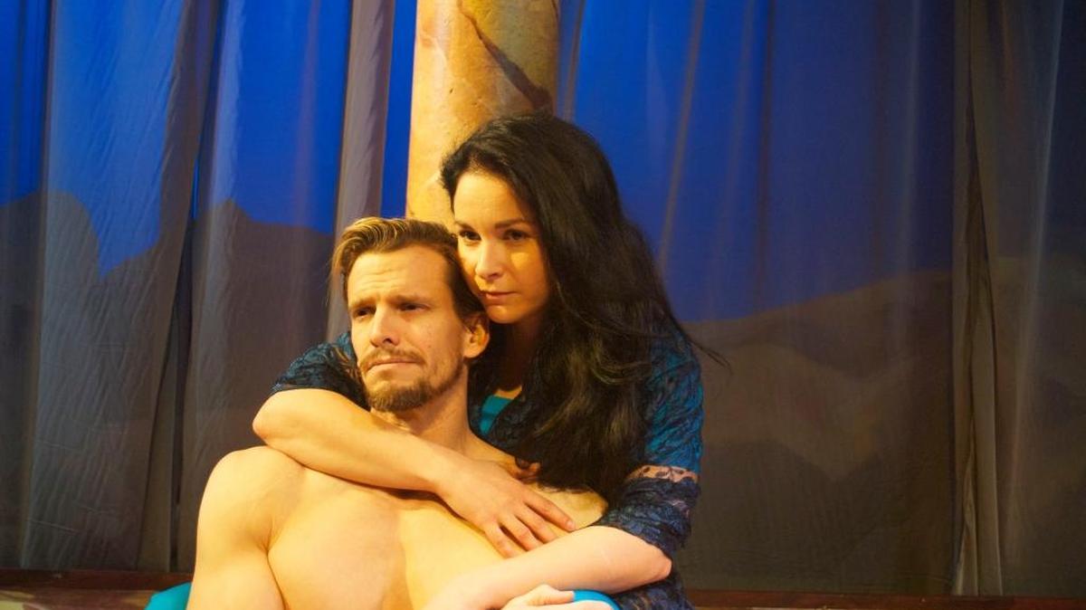 Lori Prince and Ross Hellwig star in “Not Medea,” a B Street Theatre B3 production
