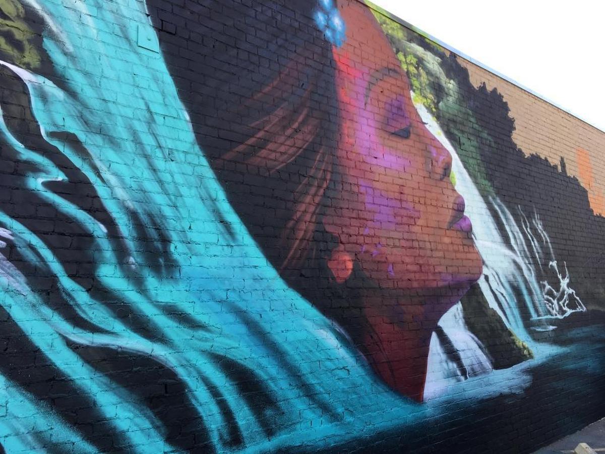 Mural by Anthony Padilla in midtown.