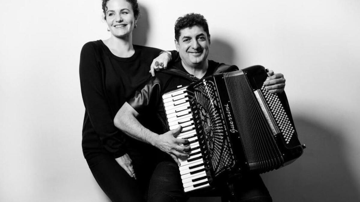Singer Eva Salina and accordionist Peter Stan