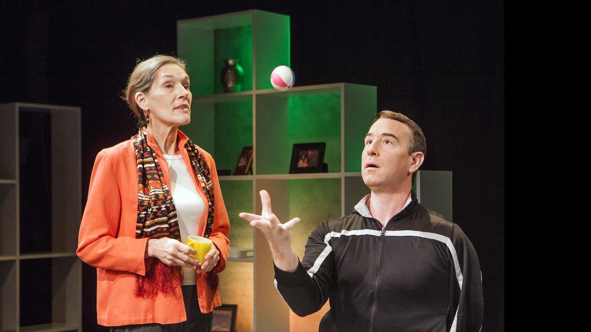 
Jessica Powell and Michael Patrick Wiles appear in “Uncanny Valley” at Capital Stage.
