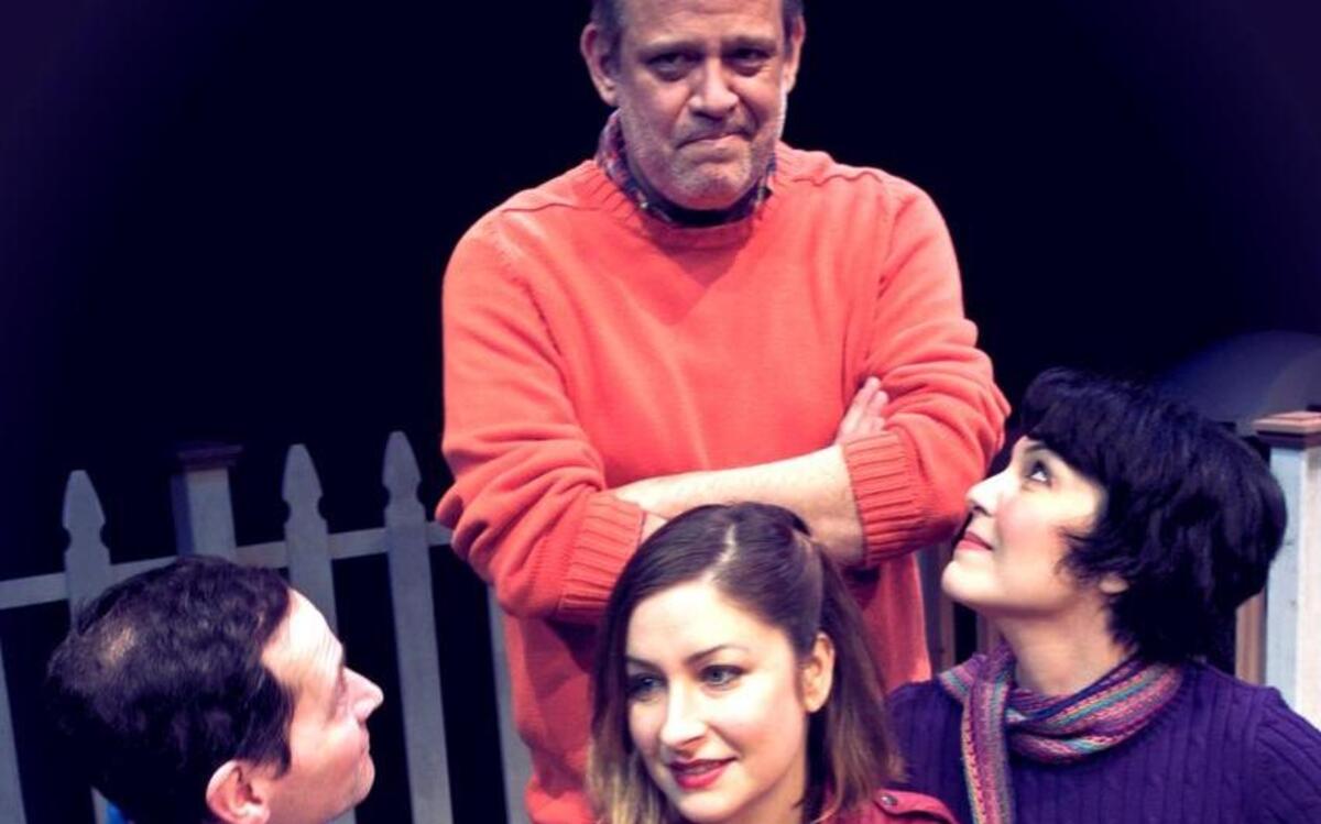 Will Eno’s “The Realistic Joneses” at B Street Theatre with John Lamb, left, Dana Brooke, Dave Pierini,and Elisabeth Nunziato.