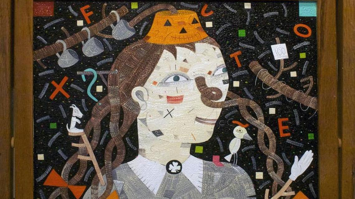 
 Adan herself is represented by “Pigtails: Go to the Head of the Class ... ,” a work in memory of Ernie Weiss.
