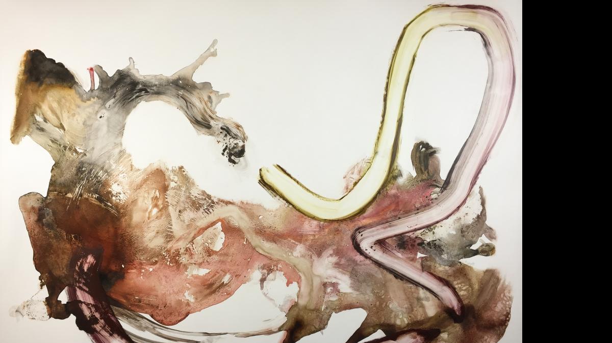 
“Chosen Weight Acrylic” is the result of an art performance by Angela Willetts of UC Davis.
