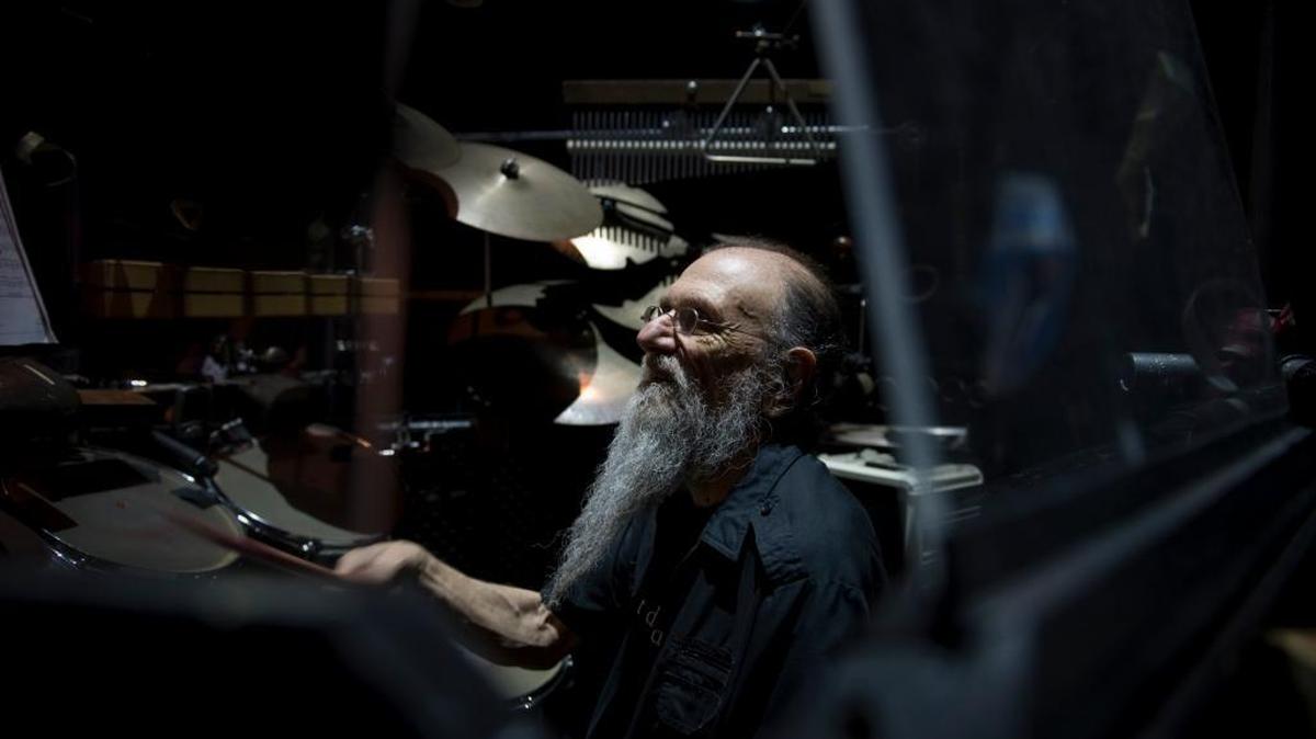 Percussionist Stan Lunetta at the Music Circus.