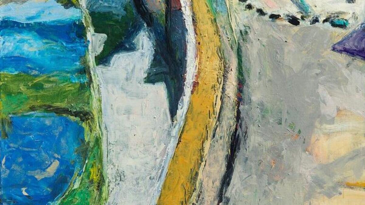 David Post’s “Landscape with flag.”